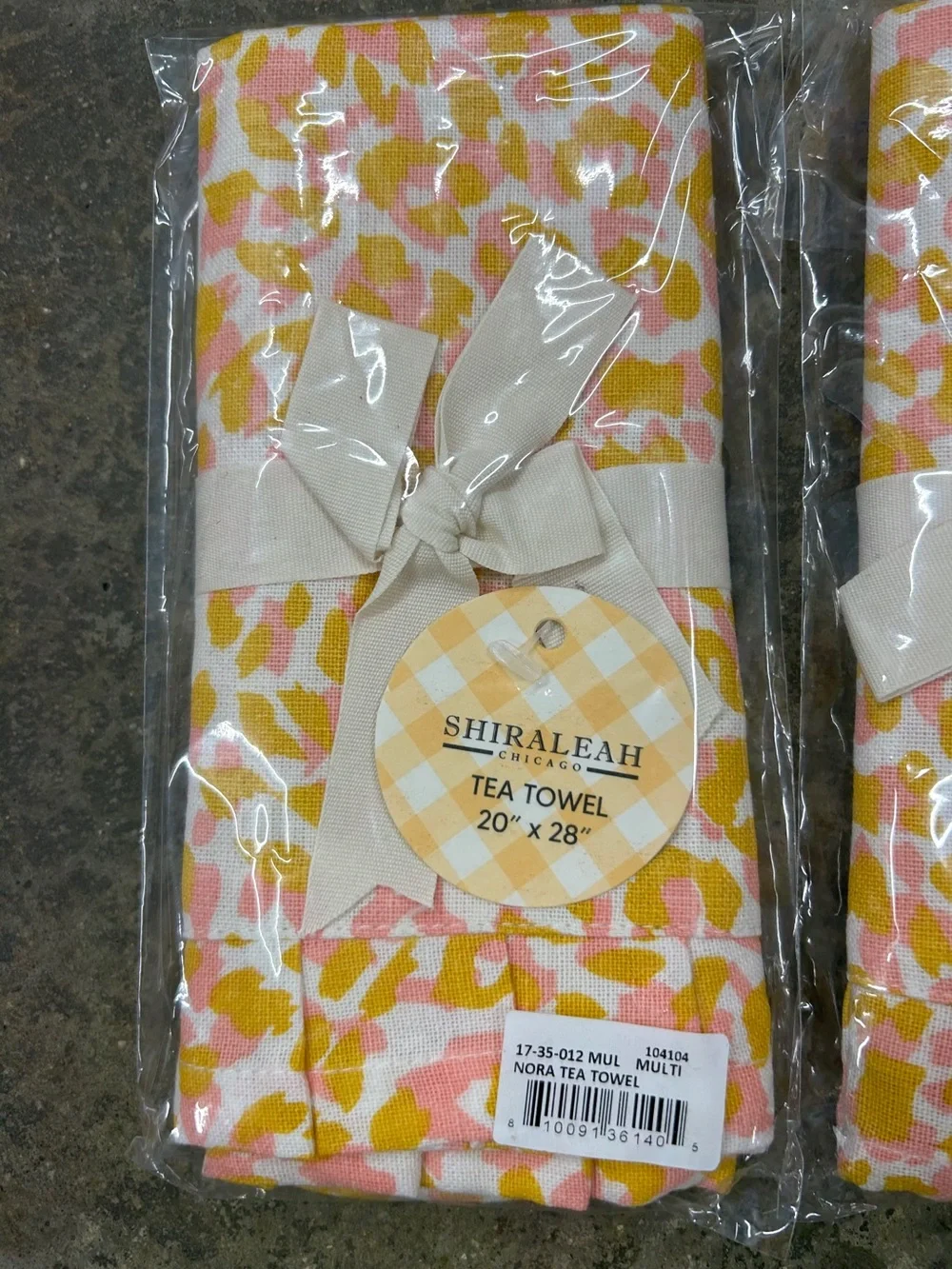 Shiraleah Nora Tea Towel Multi Pattern Set of 4 NWT Sealed NWT